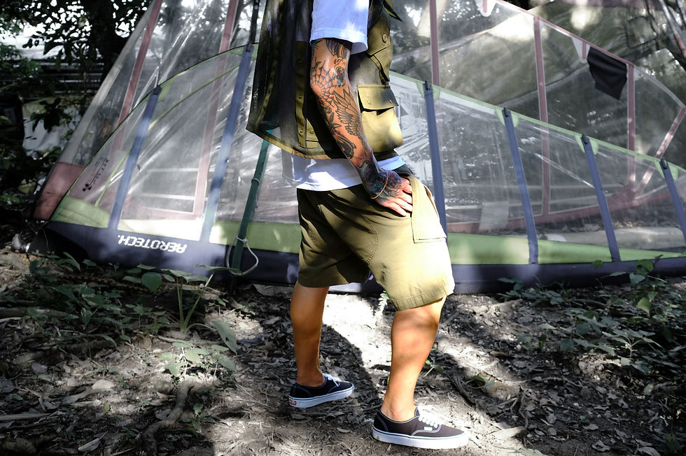 Thumbnail: P43 Shorts - Washed Olive