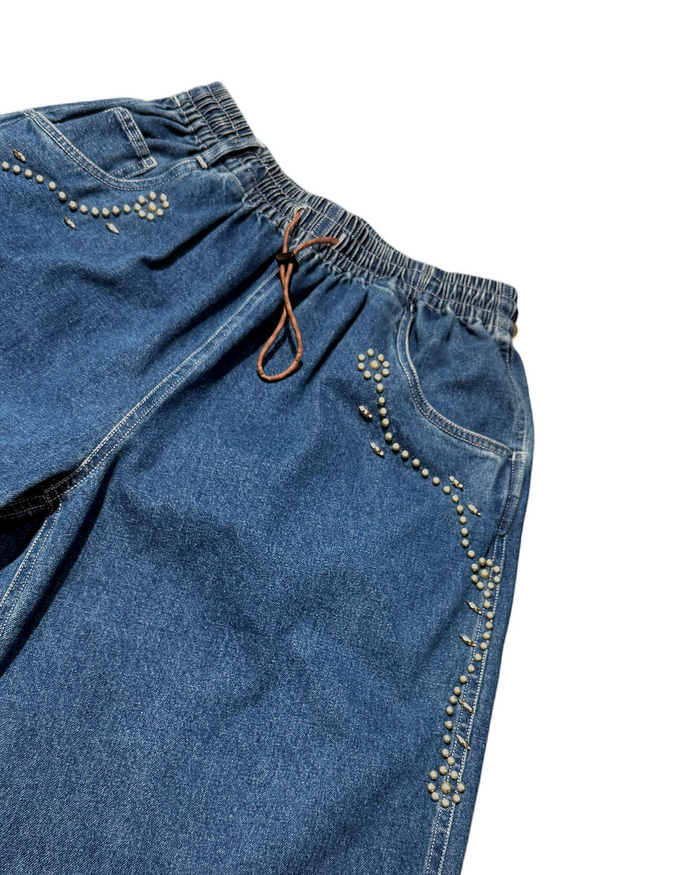 Thumbnail: The Easy Jorts - Studded Denim