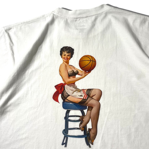 Club Stubborn X ISLA Pinup Model Tee - White | clubstubborn