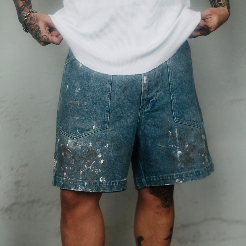 Thumbnail: The Army Worker Shorts - Painter Denim