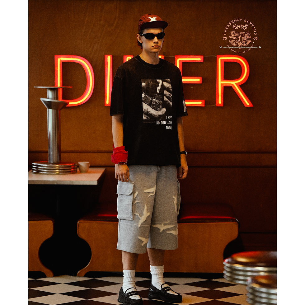 Thumbnail: CSxOS M47 Cropped Sweat Pants - Laser Crane Grey