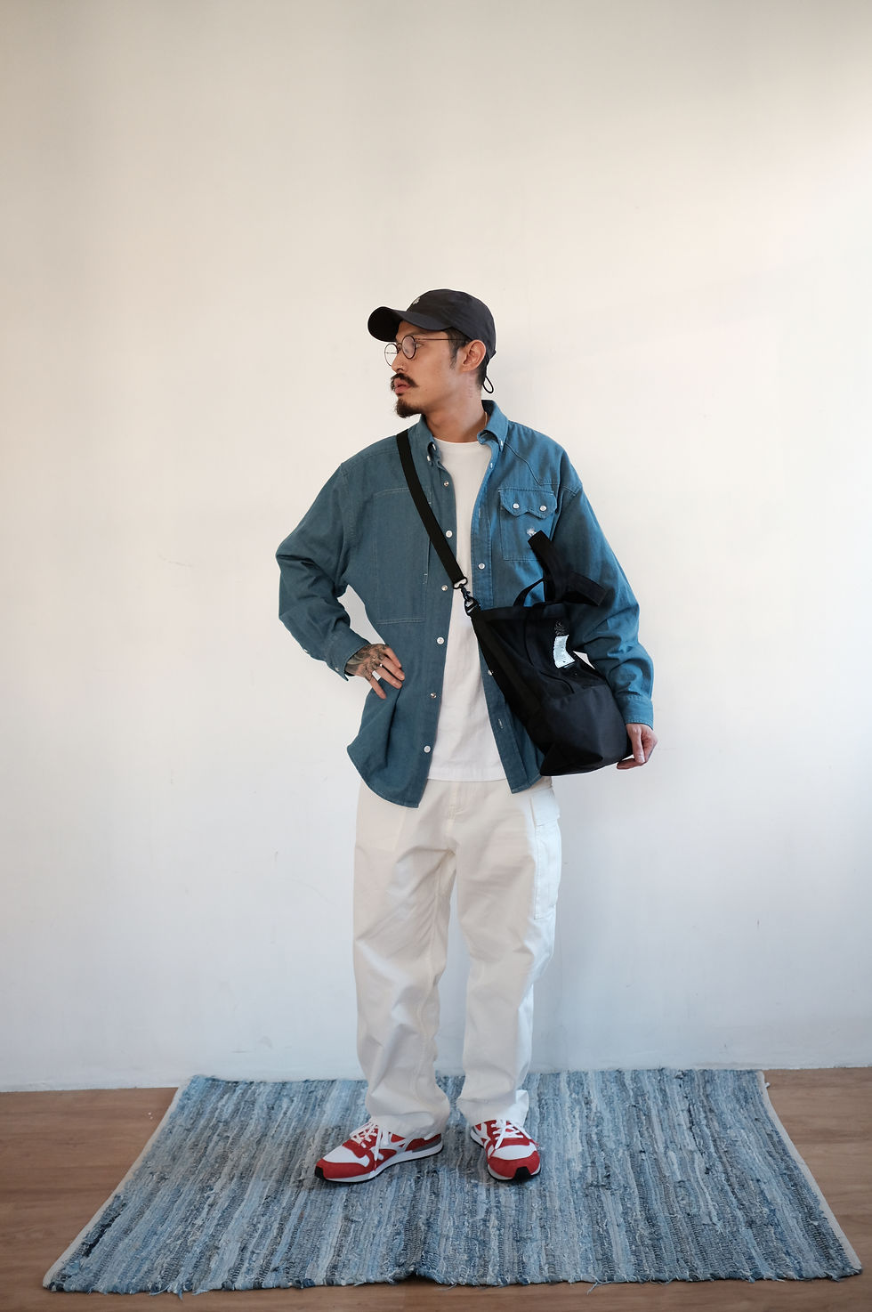 Thumbnail: Old Man Cowboy Shirt - Indigo Denim