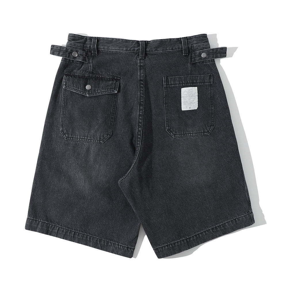 Thumbnail: USAF Utility Shorts - Black Denim
