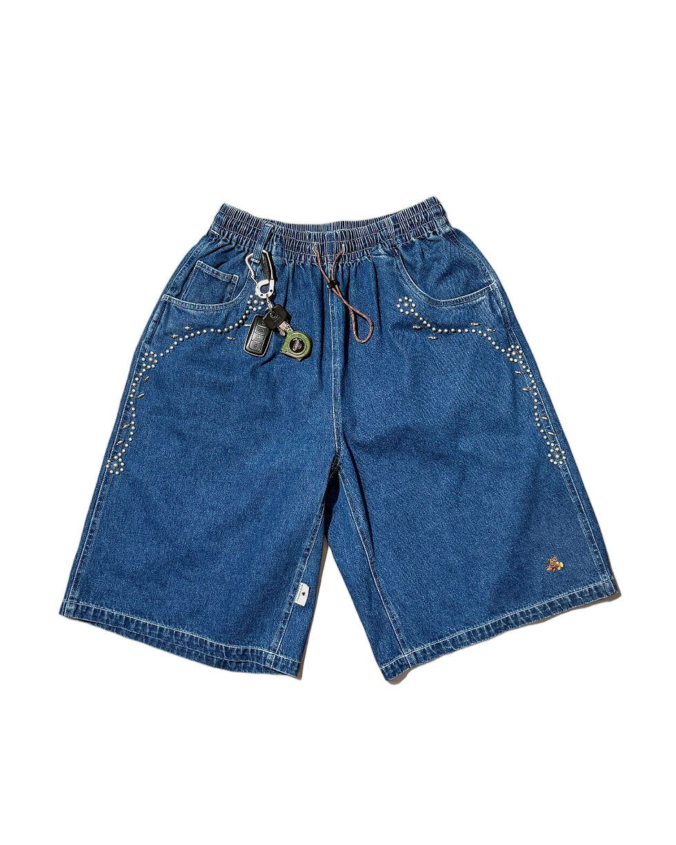 Thumbnail: The Easy Jorts - Studded Denim