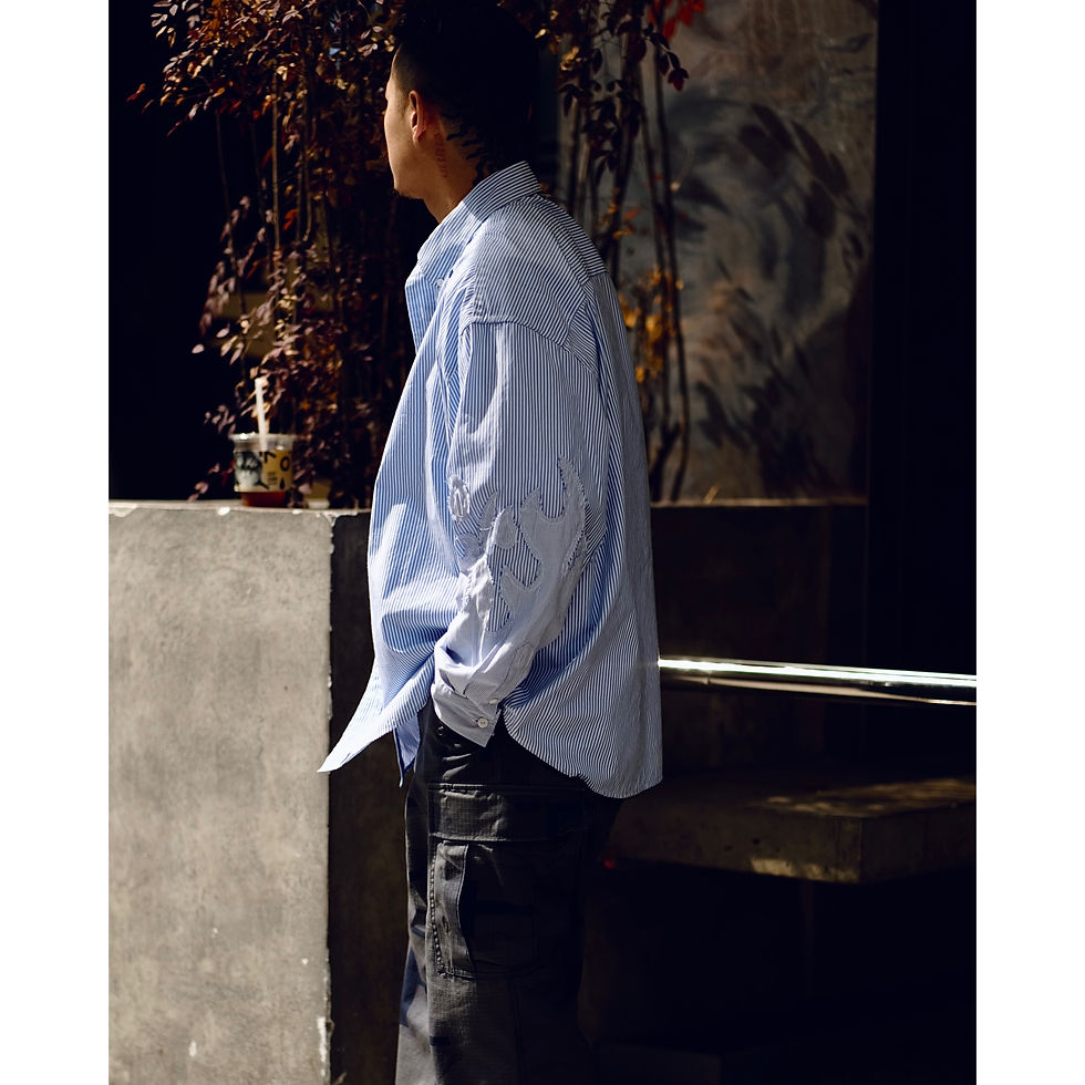 Thumbnail: The Flame Shirt - Light Stripe