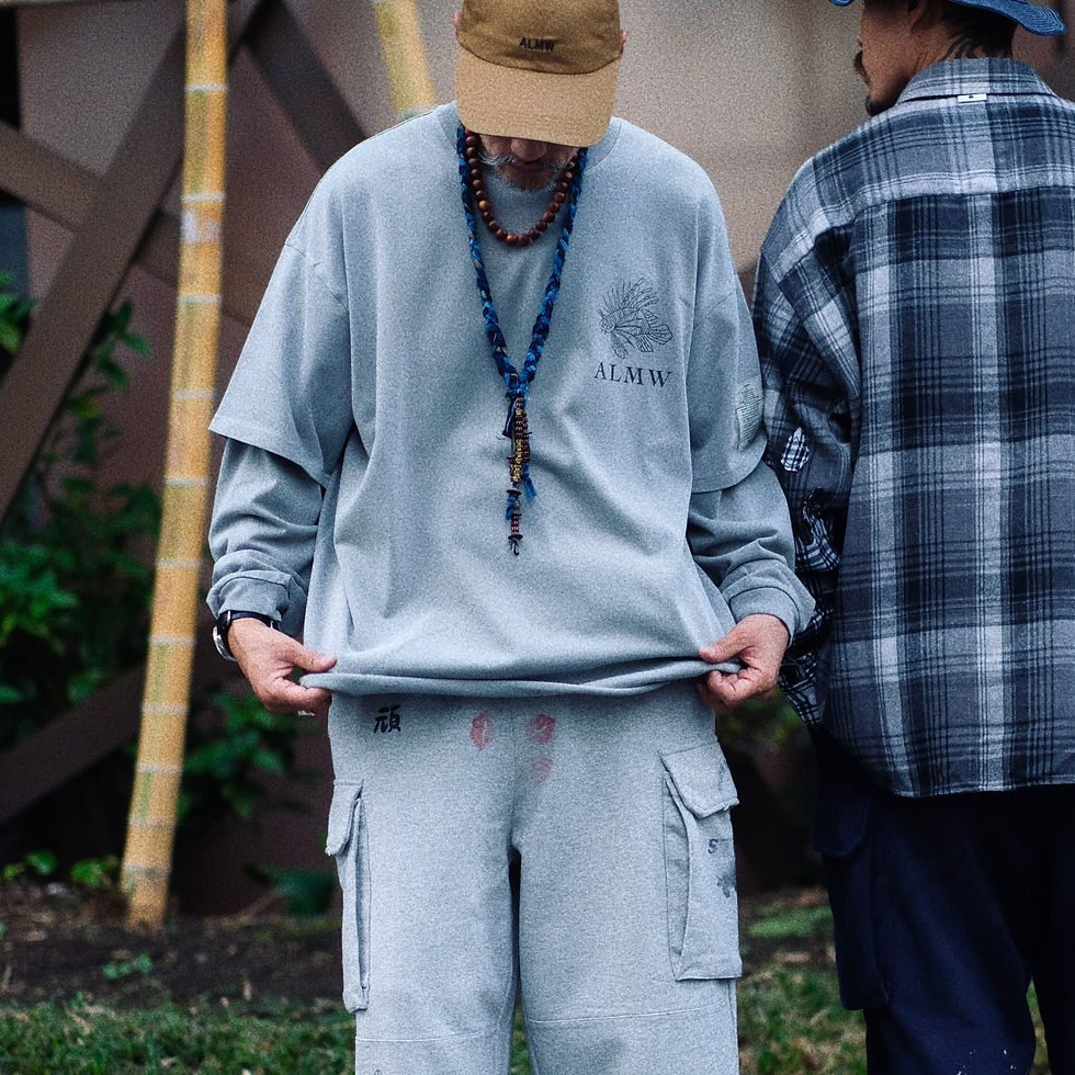 Thumbnail: C.S. x ALMW Fitness LS Tee - Washed Grey