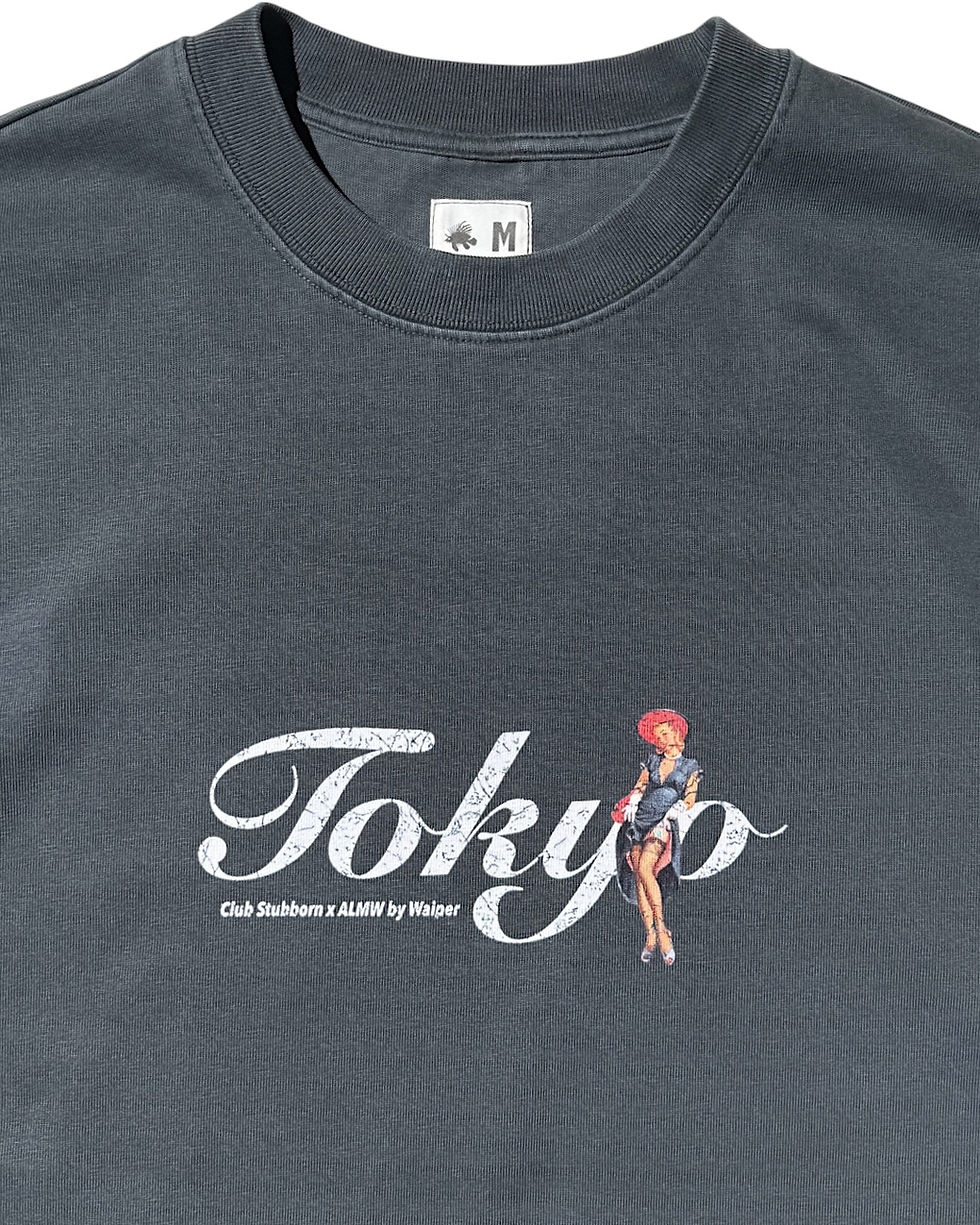 Thumbnail: C.S. x ALMW Tokyo LS Tee - Washed Black