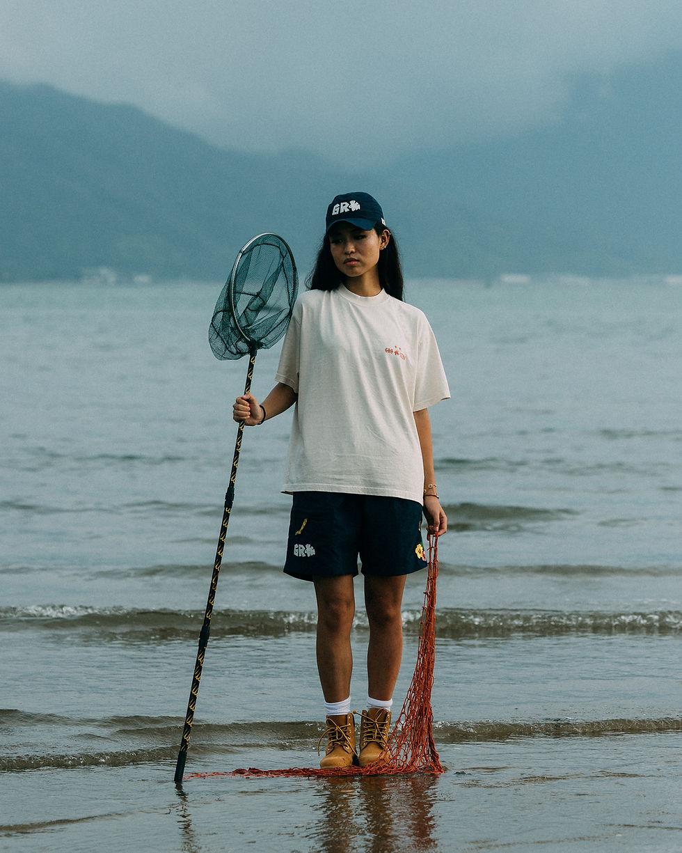 Thumbnail: C.S. x GRO Ultra Souvenir Shorts - Hawaii Navy
