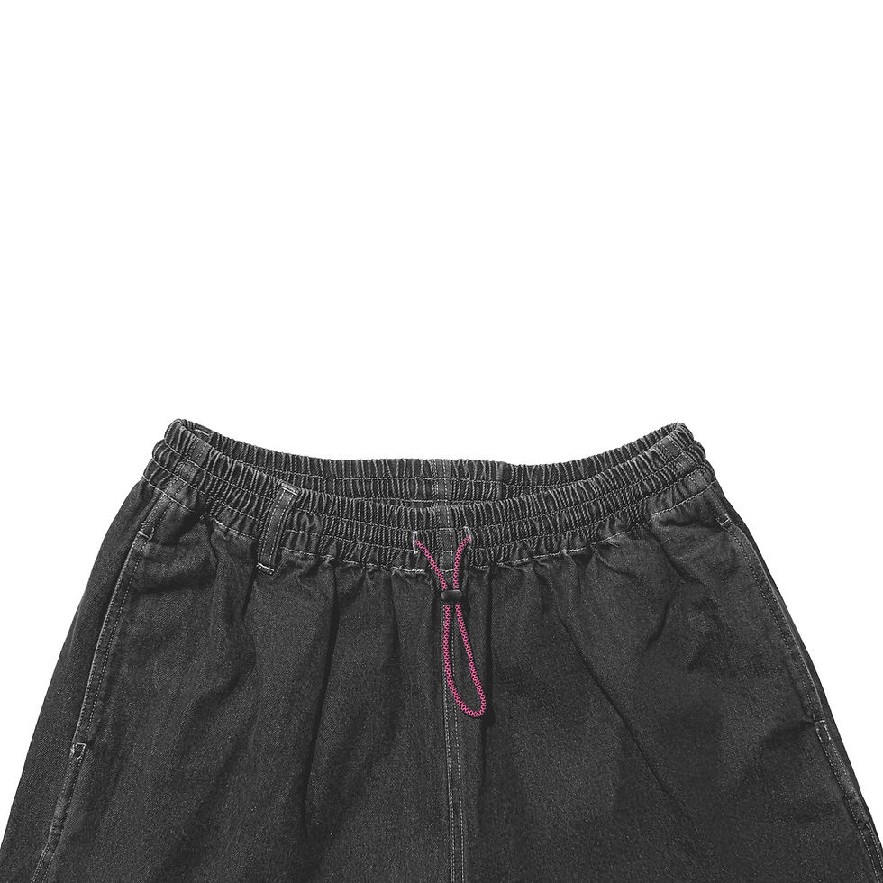 Thumbnail: Easy Denim Shorts - Black Denim