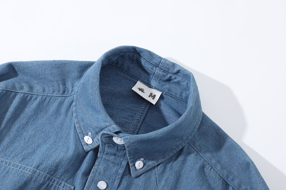 Thumbnail: Old Man Cowboy Shirt - Indigo Denim