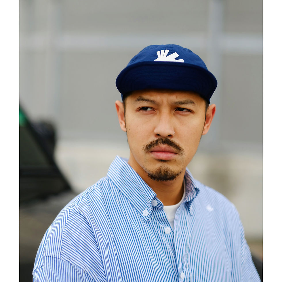 Thumbnail: Geometric Lion Fish Cap - Royal Navy