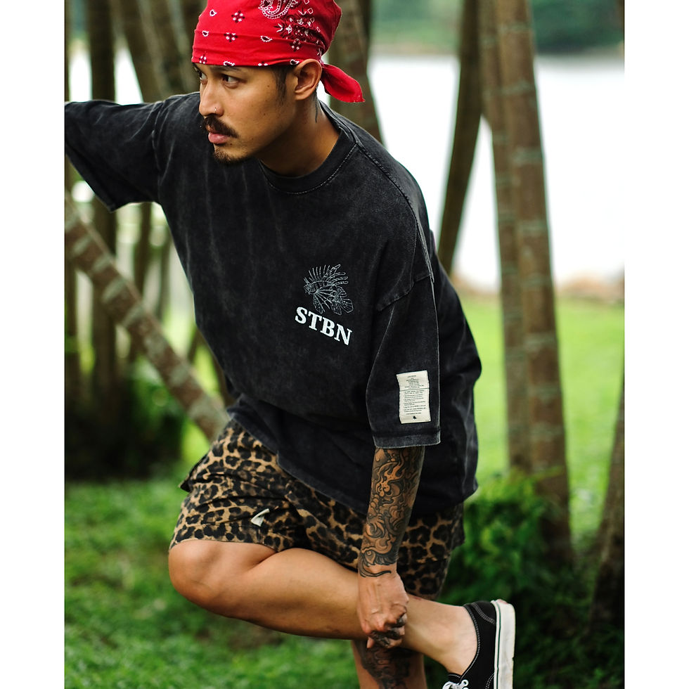 Thumbnail: Stubborn Fitness Tee - Old Black