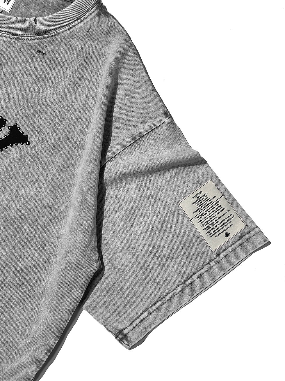 Thumbnail: The Studded Army Tee - Washed Grey
