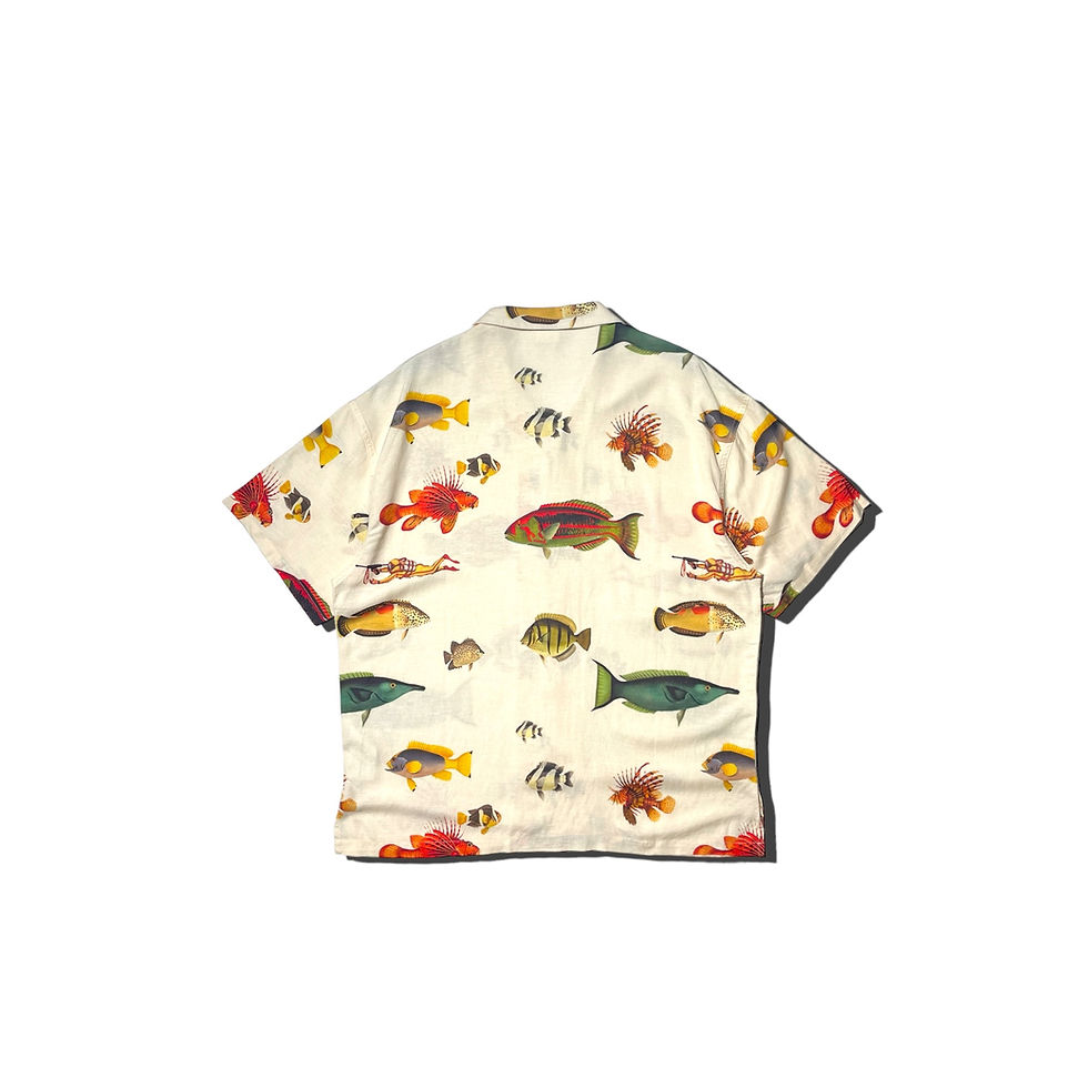 Thumbnail: Souvenir Shirt Zero - Fishes Beige