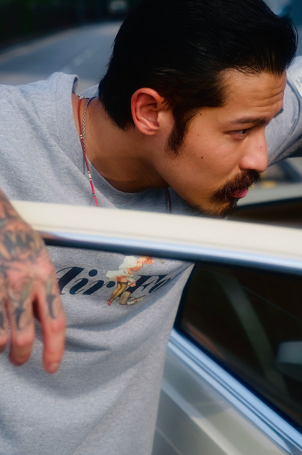 Thumbnail: Pinup Model Air Force Tee - Grey