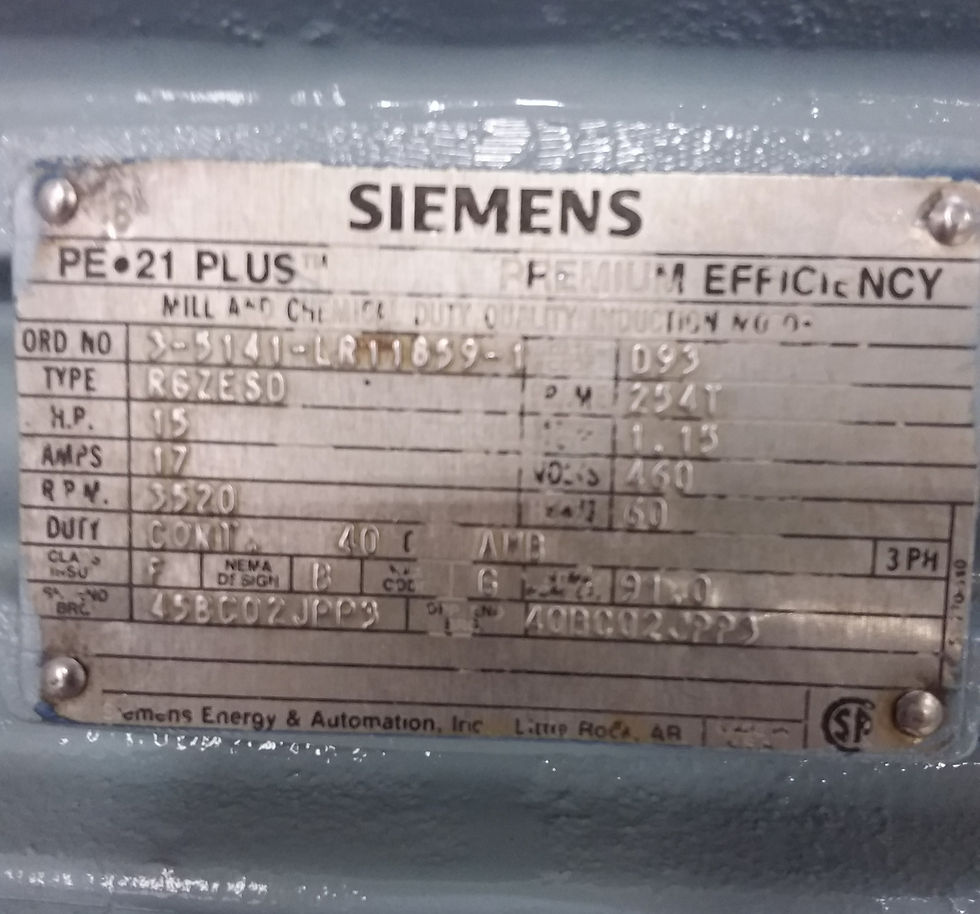 Thumbnail: SIEMENS Motor  15HP  3520RPM FR254T