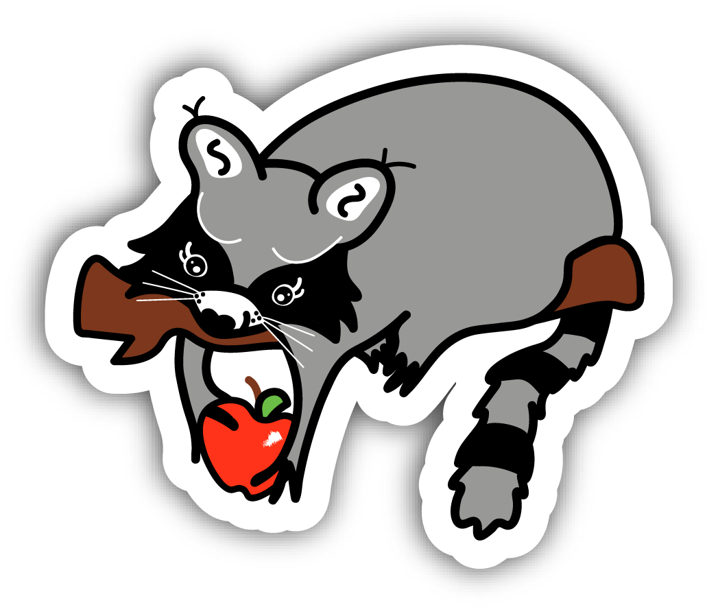 Red Delicious Raccoon 🍎