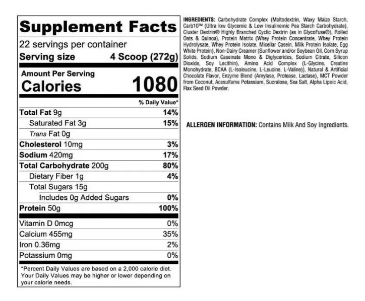 Miniatura: GASPARI REAL MASS 12 LBS