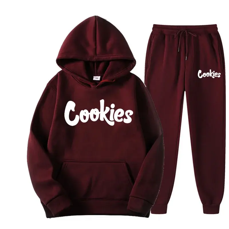 Thumbnail: 2024 men and women of the same fashion trend hoodie casual two-piece suit jacket