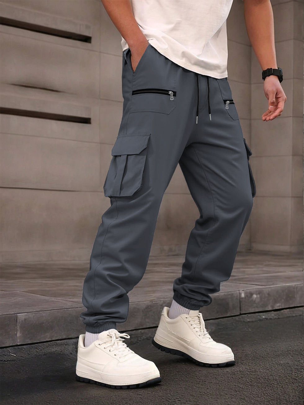 Thumbnail: Men's Casual Workwear Pants Outdoor Long Trousers Loose Fashionable New Style Co