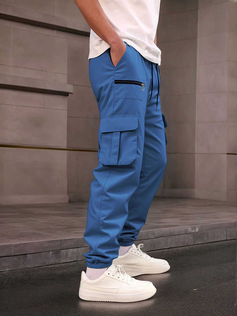 Thumbnail: Men's Casual Workwear Pants Outdoor Long Trousers Loose Fashionable New Style Co