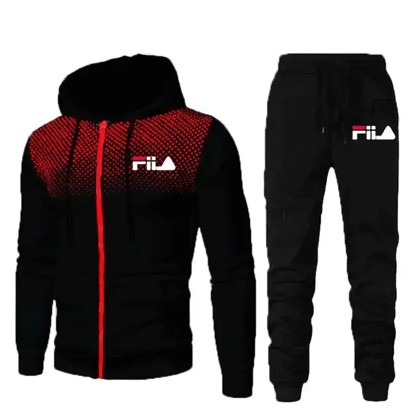 Thumbnail: Men's Sets Hoodies+pants 2024 Spring Sport Suits Casual Sweatshirts Tracksuit Ma