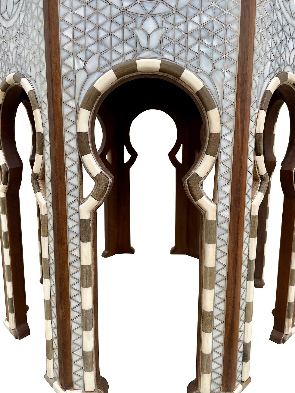 Thumbnail: Syrian Mother of pearl inlay octagon side table