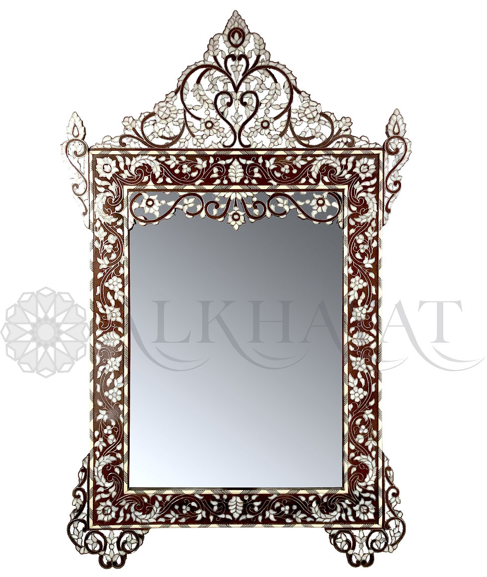 Handcrafted Syrian Mother of Pearl Mirror