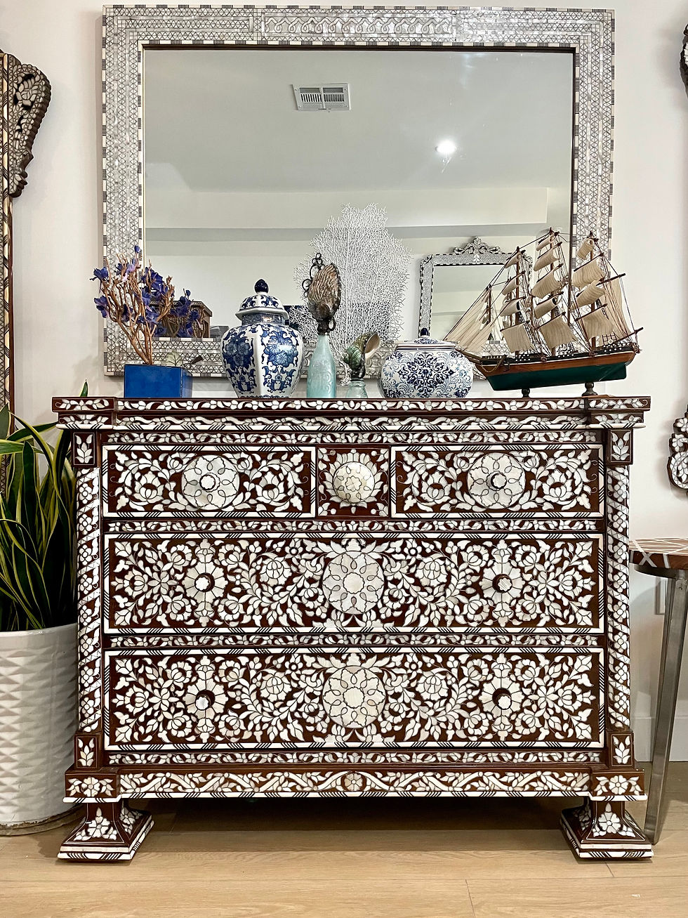 Thumbnail: Syrian Mother of pearl inlay dresser