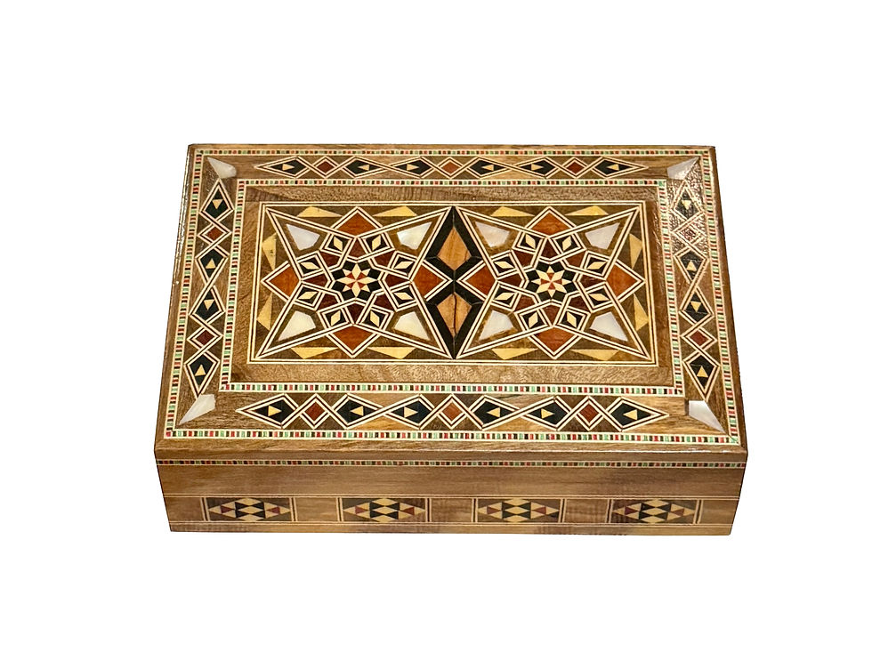 الصورة المصغرة: exquisite Syrian marquetry box
