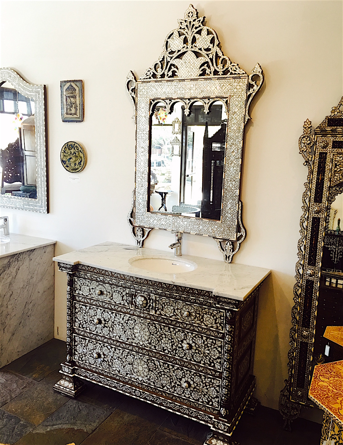Alkhayat furniture, Syrian vanity, Moroccan bathroom vanity