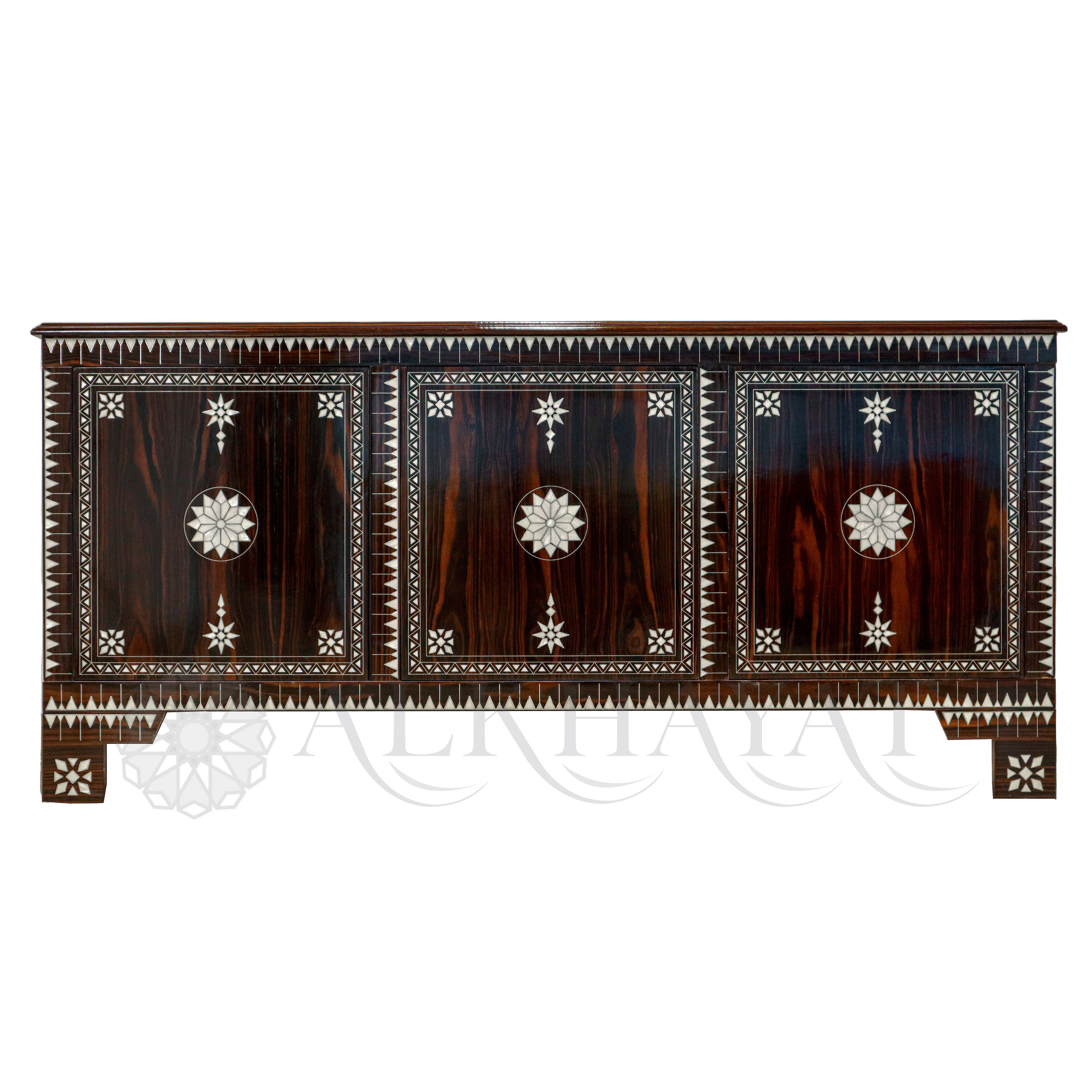 Mother of pearl inlaid Syrian buffet #2502