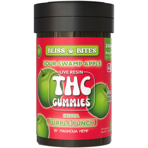 Bliss Bites: Live Resin Delta-9 THC Gummies (5 flavors; 8mg THC/pc