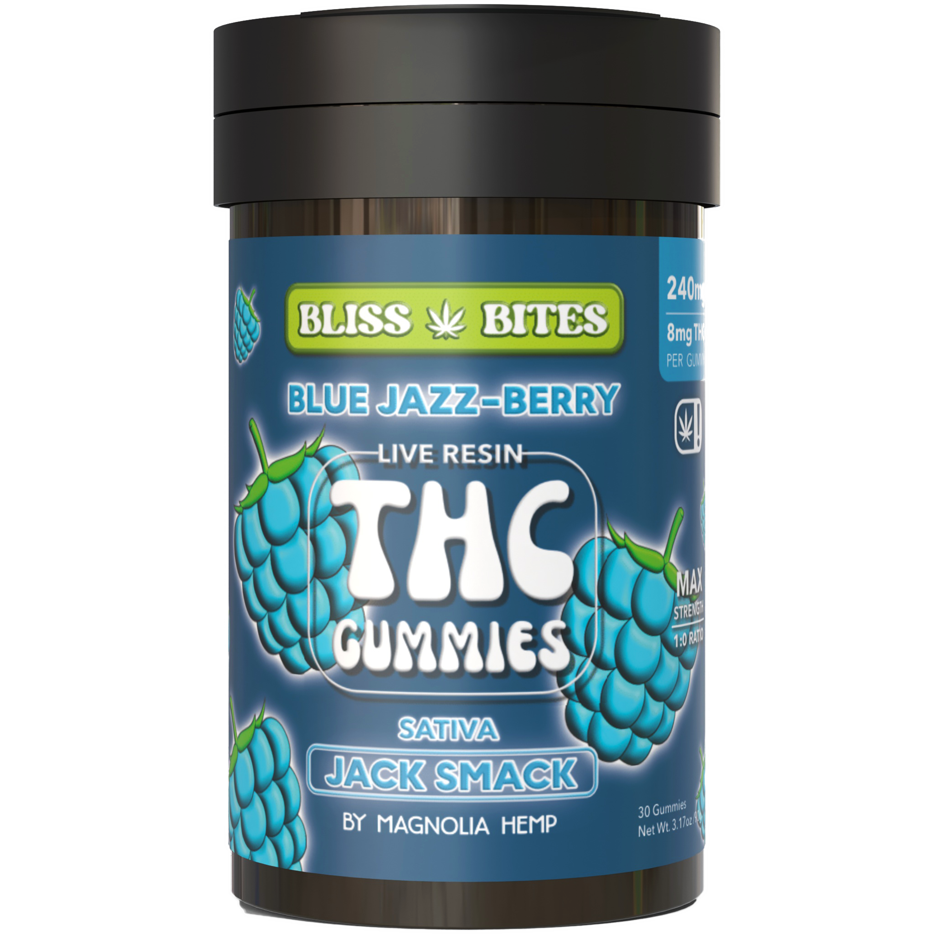 Bliss Bites: Live Resin Delta-9 THC Gummies (5 flavors; 8mg THC/pc)