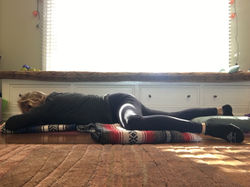SUPPORTED HALF FROG POSE
