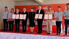 ธนชาตประกันภัยยกระดับความปลอดภัยถนนหน้าโรงเรียนและชุมชน แก้ปัญหาจุดเสี่ยงถนนแยกและทางโค้ง พื้นที่ ต.ท่าตาล อ.บางกระทุ่ม