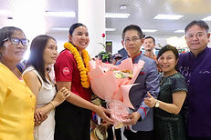 นครพนมเปิดบ้านต้อนรับ “กัปตันชมพู่” พรพรรณ เกิดปราชญ์ ร่วมแสดงความยินดีนักตบสาวผู้สร้างชื่อเสียงสู่บ้านเกิด