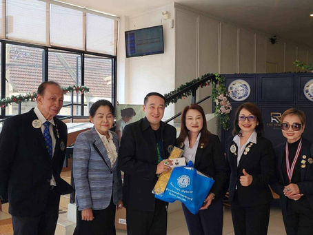 สังคมหมอข่าว : ผู้ว่าการไลออนส์สากล ภาค310E ลงฟื้นที่เยี่ยมสโมสรติดตามงานในจังหวัดอุบลราชธานี