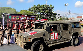 กาญจนบุรี - ปล่อยแถวระดมกวาดล้างอาชญากรรมในวันคริสต์มาสและเทศกาลปีใ