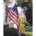 American Flag on House Pole