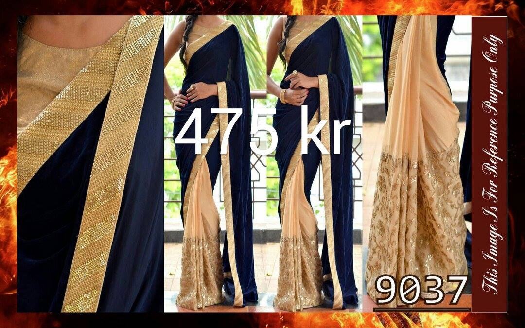 Black designer saree