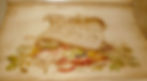Mural on range hood with food