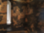 Black and gold chinoiserie mural