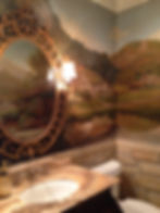 British Isles landscape mural