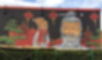 Outdoor mural for restaurant