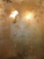 Chinoiserie on silver leaf