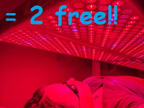 (8) Red light Therapy sessions for $150 (2 free!)