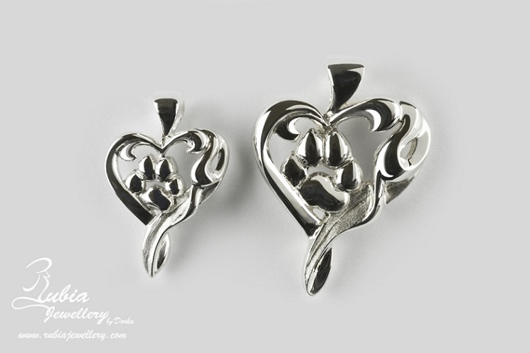 A.N. Paw print in the heart