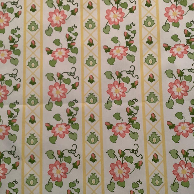 Pink Flower Stripe