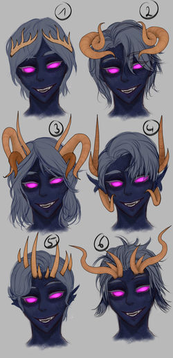 DnD Tiefling design sketches